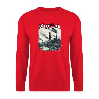 Norilsk Industrie Est 1935 - Unisex Pullover - Rot - Vorne - Alina (178cm) & Michal (187cm)