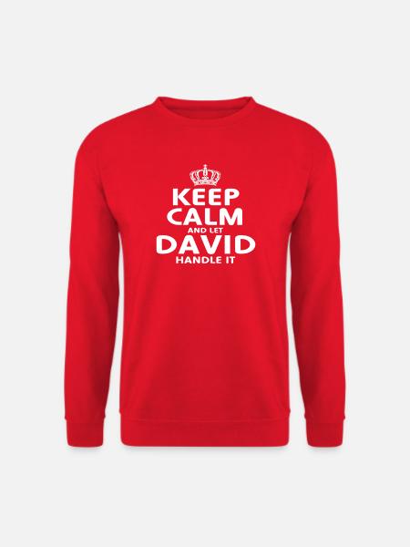 DAVID Übernimmt es - Unisex Pullover - Rot