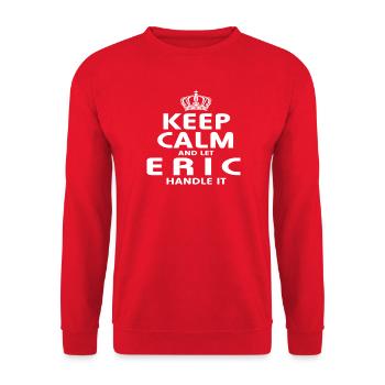 ERIC: Regeln Sie es - Unisex Pullover - Rot - Vorne - Alina (178cm) & Michal (187cm)
