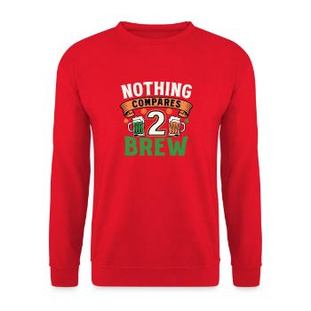 Nothing Compares 2 Brew Irish Beer Mugs Design - Unisex Pullover - Rot - Vorne - Alina (178cm) & Michal (187cm)