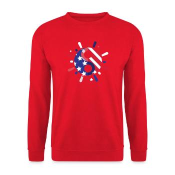 Qigong Qi Gong Tai Chi Chigong - Unisex Pullover - Rot - Vorne - Alina (178cm) & Michal (187cm)