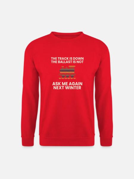 Lustiger Modellbau Spruch Geschenk Modellbauer - Unisex Pullover - Rot