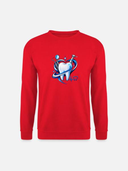Zahnherz Dental Kraft - Unisex Pullover - Rot