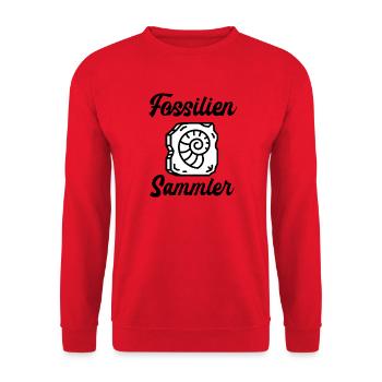 Fossilien Steine Geologie Sammler Mineral Geologe - Unisex Pullover - Rot - Vorne - Alina (178cm) & Michal (187cm)