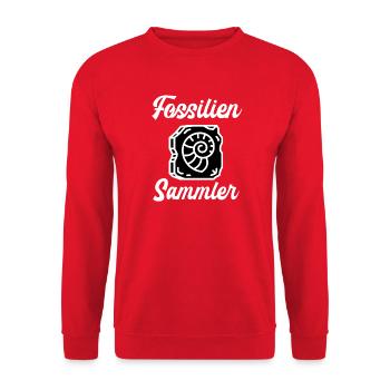 Fossilien Steine Geologie Sammler Mineral Geologe - Unisex Pullover - Rot - Vorne - Alina (178cm) & Michal (187cm)