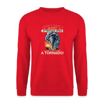 Funny Gaming and Ramen Gamer Skeleton - Unisex Pullover - Rot - Vorne - Alina (178cm) & Michal (187cm)