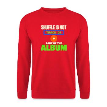 Cd-sammler Kompaktplatte Physisches Medium - Unisex Pullover - Rot - Vorne - Alina (178cm) & Michal (187cm)