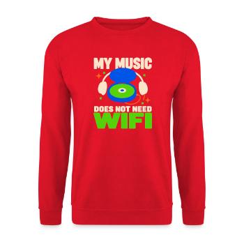 Cd-sammler Kompaktplatte Physisches Medium - Unisex Pullover - Rot - Vorne - Alina (178cm) & Michal (187cm)