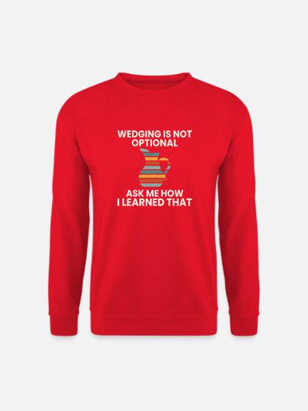Lustiger Keramik Spruch Geschenk Töpferin - Unisex Pullover - Rot