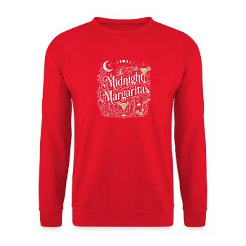 Mitternachts-Margaritas - Unisex Pullover - Rot - Vorne - Alina (178cm) & Michal (187cm)