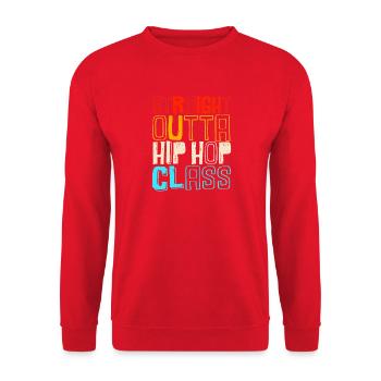 Breakdance - Unisex Pullover - Rot - Vorne - Alina (178cm) & Michal (187cm)