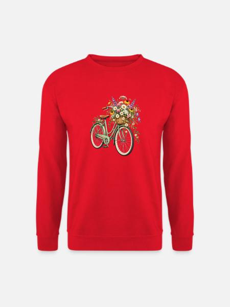 Botanische Wildblumen Wildblume - Unisex Pullover - Rot