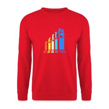 Square Dance - Unisex Pullover - Rot - Vorne - Alina (178cm) & Michal (187cm)