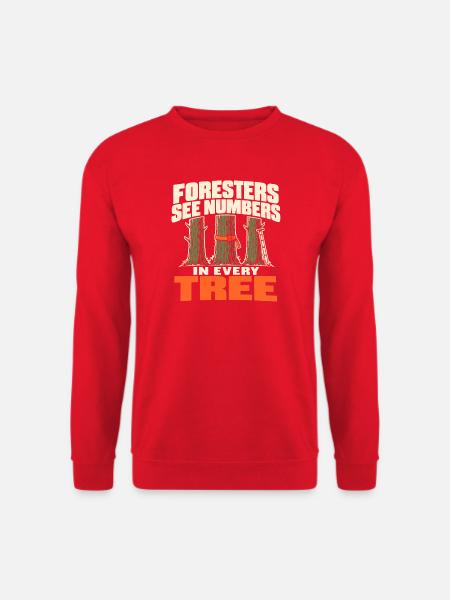 Forstwirtschaft Förster Forstmanagement - Unisex Pullover - Rot