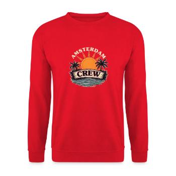 Amsterdam Crew - Unisex Pullover - Rot - Vorne - Alina (178cm) & Michal (187cm)