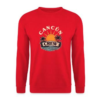 Cancún Crew - Unisex Pullover - Rot - Vorne - Alina (178cm) & Michal (187cm)