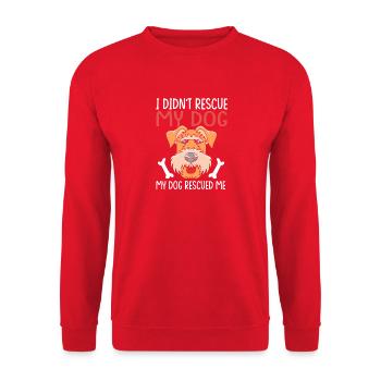 Airedale Terrier - Unisex Pullover - Rot - Vorne - Alina (178cm) & Michal (187cm)