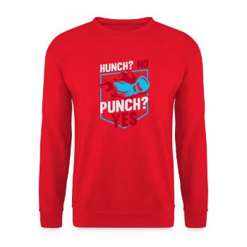 Hunch No Punch Yes Gloves Boxing Gloves - Unisex Pullover - Rot - Vorne - Alina (178cm) & Michal (187cm)