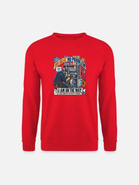 Kein Hitzeproblem Kaffee-Technik - Unisex Pullover - Rot