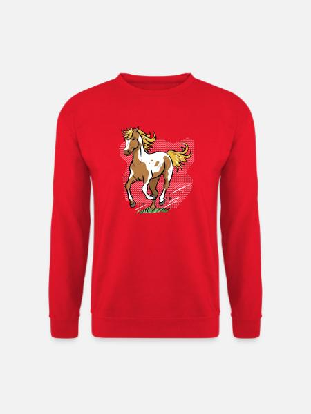 Running Horse - Unisex Pullover - Rot