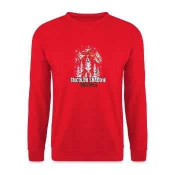 Berner Sennenhund - Tricolor Shadow Full Time - Hu - Unisex Pullover - Rot - Vorne - Alina (178cm) & Michal (187cm)