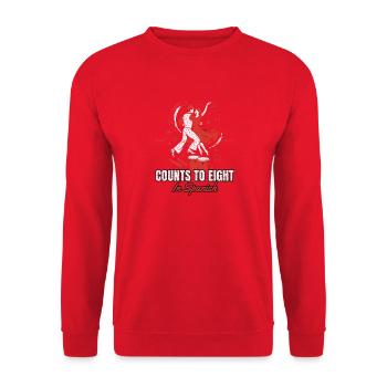 Salsa Tanzen - Counts To Eight In Spanish - Salsa  - Unisex Pullover - Rot - Vorne - Alina (178cm) & Michal (187cm)