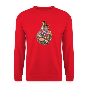 Koi-fische Japanische Koi-fische Koi-karpfen - Unisex Pullover - Rot - Vorne - Alina (178cm) & Michal (187cm)