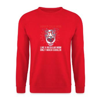 Border Collie - Unisex Pullover - Rot - Vorne - Alina (178cm) & Michal (187cm)