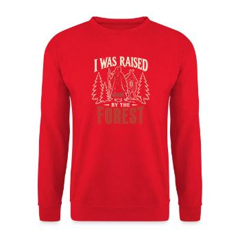 Baba-jaga-hühnchenbein-hütte Slawischer - Unisex Pullover - Rot - Vorne - Alina (178cm) & Michal (187cm)