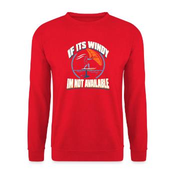 Wingfoil Wing Foil Wingfoiling Foil Rider Geschenk - Unisex Pullover - Rot - Vorne - Alina (178cm) & Michal (187cm)