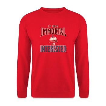 Paranormale Liebesgeschichte Übernatürliche - Unisex Pullover - Rot - Vorne - Alina (178cm) & Michal (187cm)