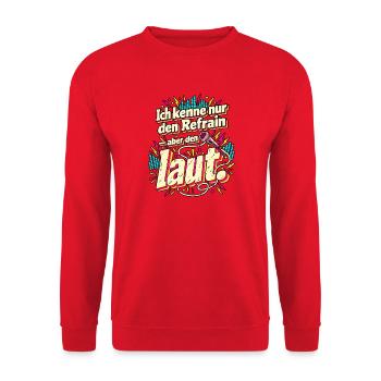 Schlagerfan Schlagerparty Schlagermove Konzert - Unisex Pullover - Rot - Vorne - Alina (178cm) & Michal (187cm)