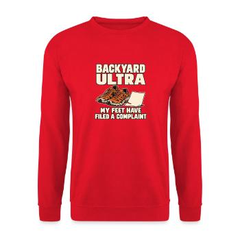 Backyard-ultra-läufer Ultralaufen Ausdauersportler - Unisex Pullover - Rot - Vorne - Alina (178cm) & Michal (187cm)