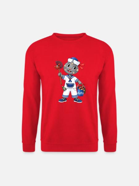 Matrosen Robbe Ahoi - Unisex Pullover - Rot