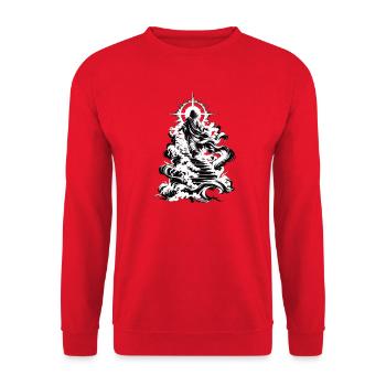 Aufstiegsweg aus Wolken - Unisex Pullover - Rot - Vorne - Alina (178cm) & Michal (187cm)
