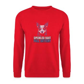 Australian Cattle Dog - Speckled Coat Full Battery - Unisex Pullover - Rot - Vorne - Alina (178cm) & Michal (187cm)