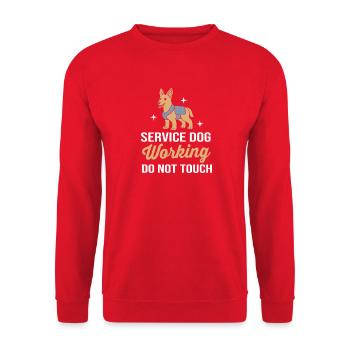 Hundetrainer - Unisex Pullover - Rot - Vorne - Alina (178cm) & Michal (187cm)