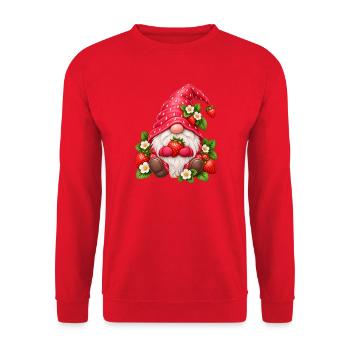 Süße Zwerge unter den Gnomen - Unisex Pullover - Rot - Vorne - Alina (178cm) & Michal (187cm)