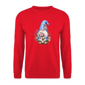 Süße Zwerge unter den Gnomen - Unisex Pullover - Rot - Vorne - Alina (178cm) & Michal (187cm)