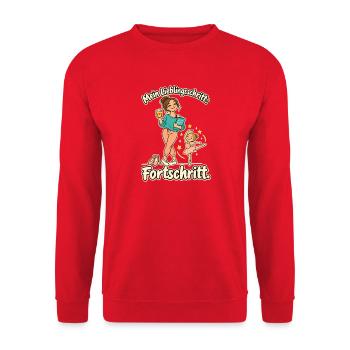 Tanzlehrer Tanzlehrerin Tanzunterricht - Unisex Pullover - Rot - Vorne - Alina (178cm) & Michal (187cm)