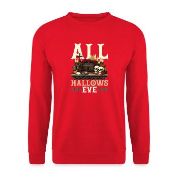 Katholischen Kirche Zu Halloween - Unisex Pullover - Rot - Vorne - Alina (178cm) & Michal (187cm)