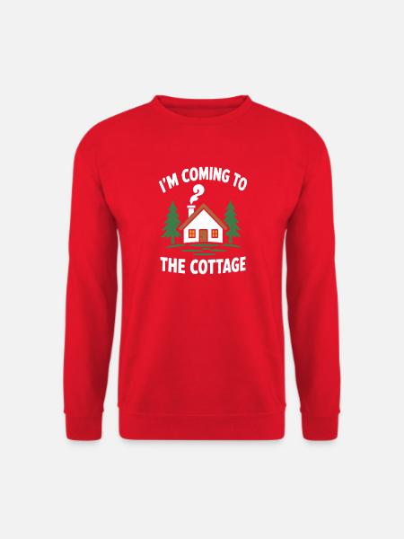 Ich komme zur Hütte - Unisex Pullover - Rot