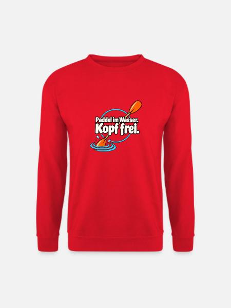 Paddelsport Paddler Kajak Kanu SUP Wassersport - Unisex Pullover - Rot