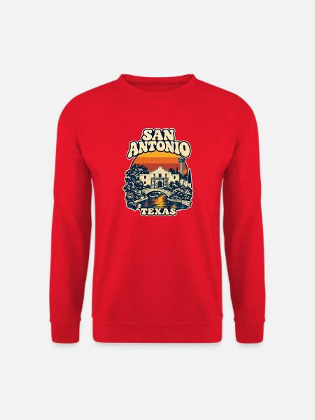 Texas San Antonio Retro - Unisex Pullover - Rot