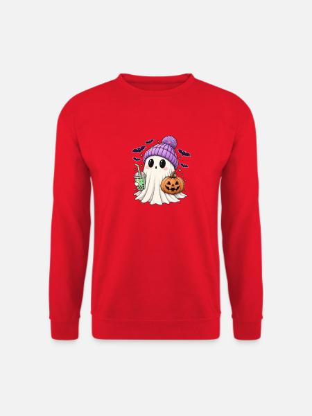 Süßer Halloween Geist - Unisex Pullover - Rot