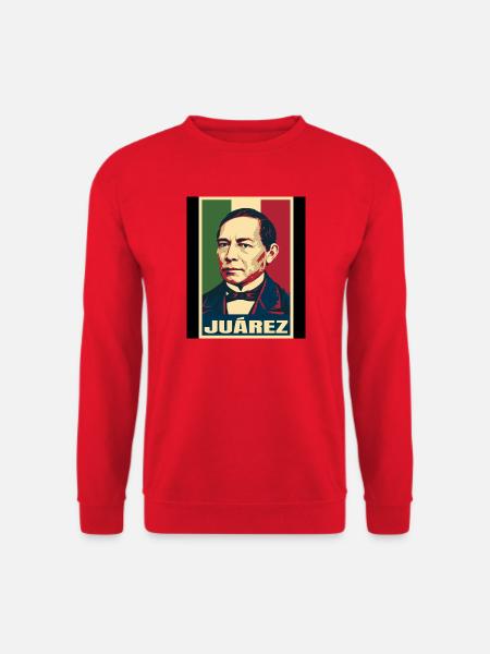 Benito Juárez Mexiko Pop Art - Unisex Pullover - Rot