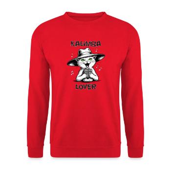 Katzenspiel Kalimba – Kalimba-Liebhaber - Unisex Pullover - Rot - Vorne - Alina (178cm) & Michal (187cm)