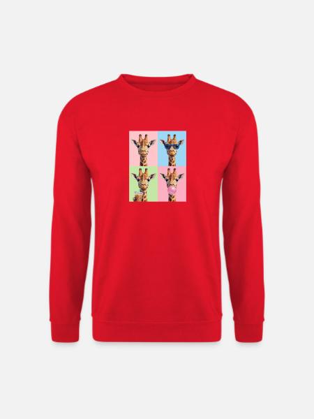 Giraffen Giraffe - Unisex Pullover - Rot