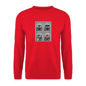Gibbons Gibbon - Unisex Pullover - Rot - Vorne - Alina (178cm) & Michal (187cm)