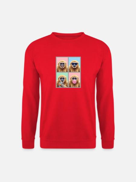 Gibbons Gibbon - Unisex Pullover - Rot